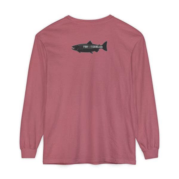 BOBO-SQUATCH PNW Fly Fishing Adventure Long Sleeve T-Shirt | Unisex Outdoor Tee - Image 18