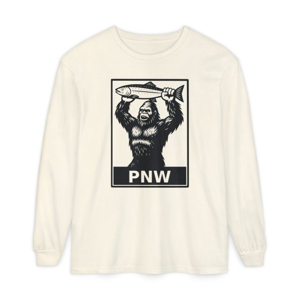 BOBO-SQUATCH PNW Fly Fishing Adventure Long Sleeve T-Shirt | Unisex Outdoor Tee - Image 7