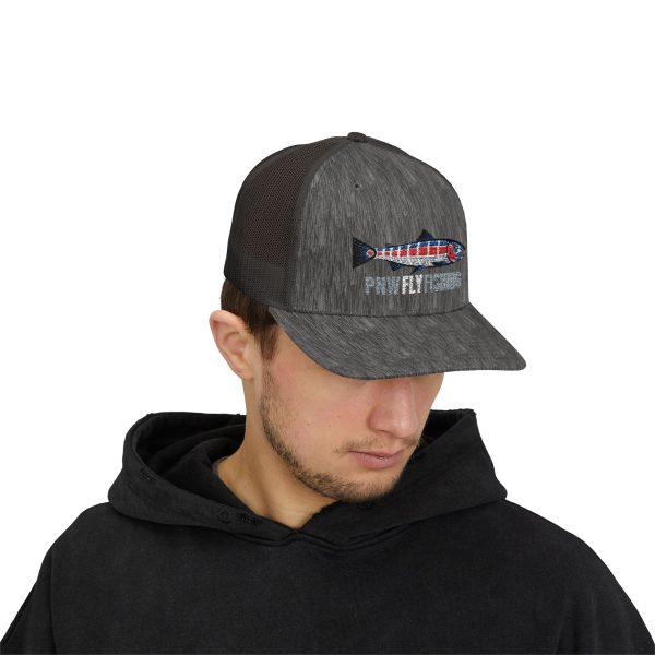PNW Fly Fishing Fish Logo Snapback Trucker Cap - Image 15
