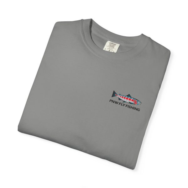 PNW Fly Fishing Logo Small Print Unisex T-Shirt - Image 39