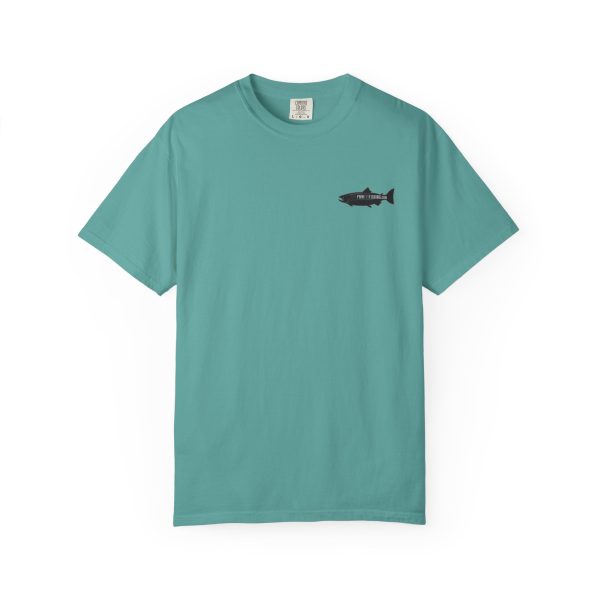 "Odd Year" Pink Salmon PNW Fly Fishing BACK PRINT T-Shirt - Image 18