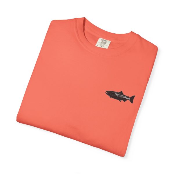 "Odd Year" Pink Salmon PNW Fly Fishing BACK PRINT T-Shirt - Image 8