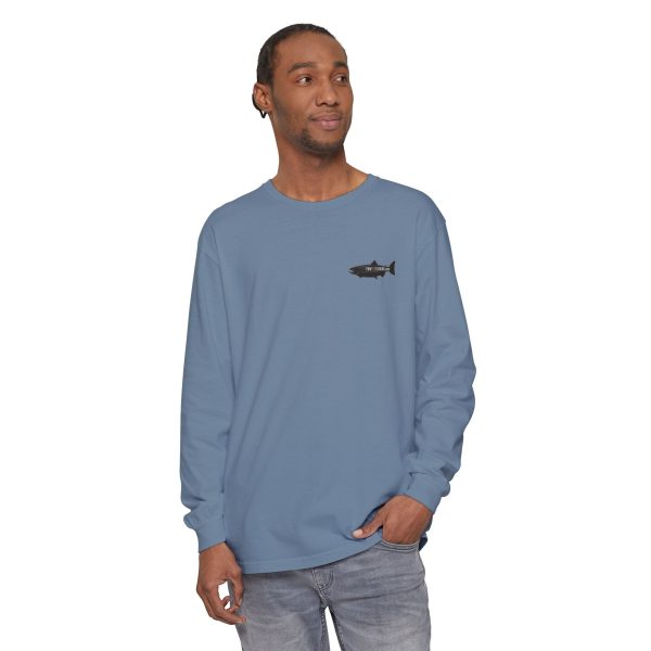"Odd Year" Pink Salmon PNW Fly Fishing Long Sleeve Tee - BACK PRINT - Image 28