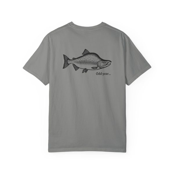"Odd Year" Pink Salmon PNW Fly Fishing BACK PRINT T-Shirt - Image 27