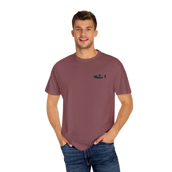 "Odd Year" Pink Salmon PNW Fly Fishing BACK PRINT T-Shirt - Image 13