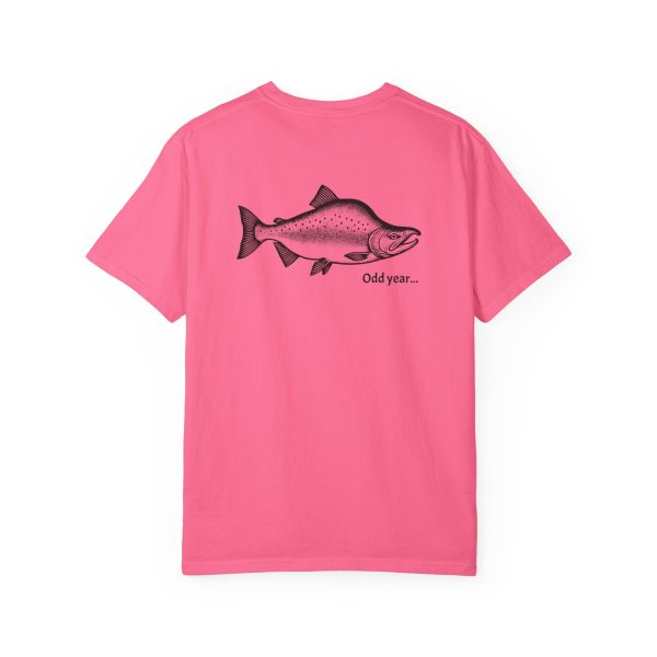 "Odd Year" Pink Salmon PNW Fly Fishing BACK PRINT T-Shirt - Image 31