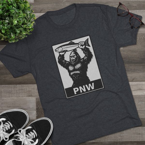 BOBO-SQUATCH PNW Fly Fishing Tee, Unisex Crew T-Shirt - Image 35
