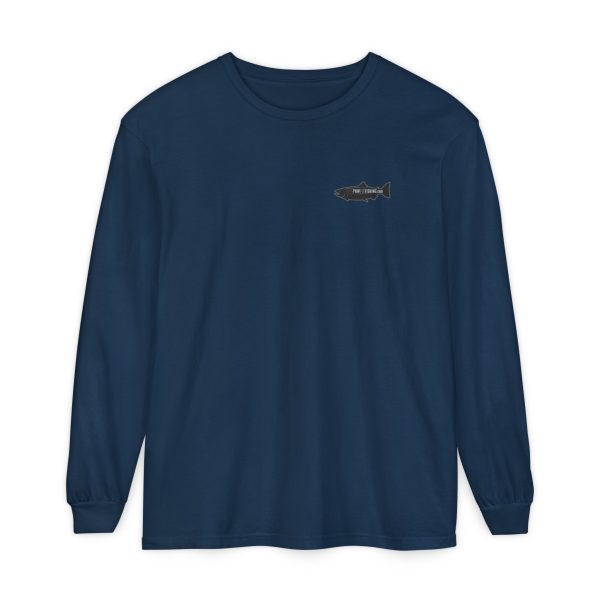 BOBO-SQUATCH PNW Fly Fishing Adventure Long Sleeve T-Shirt - BACK PRINT - Image 42