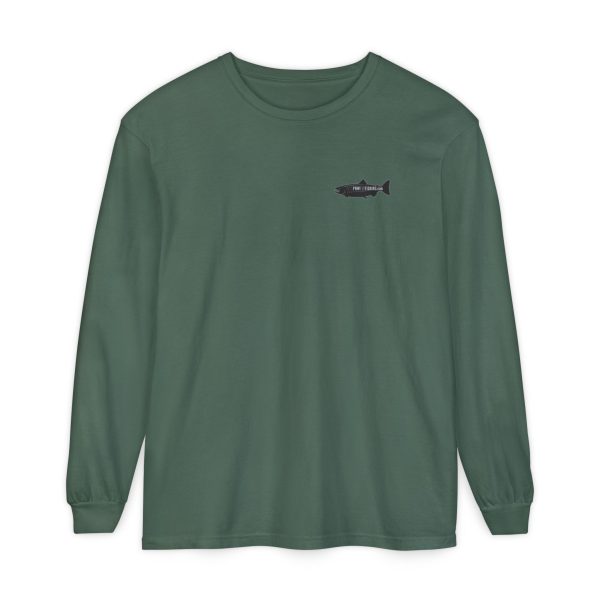 BOBO-SQUATCH PNW Fly Fishing Adventure Long Sleeve T-Shirt - BACK PRINT - Image 29