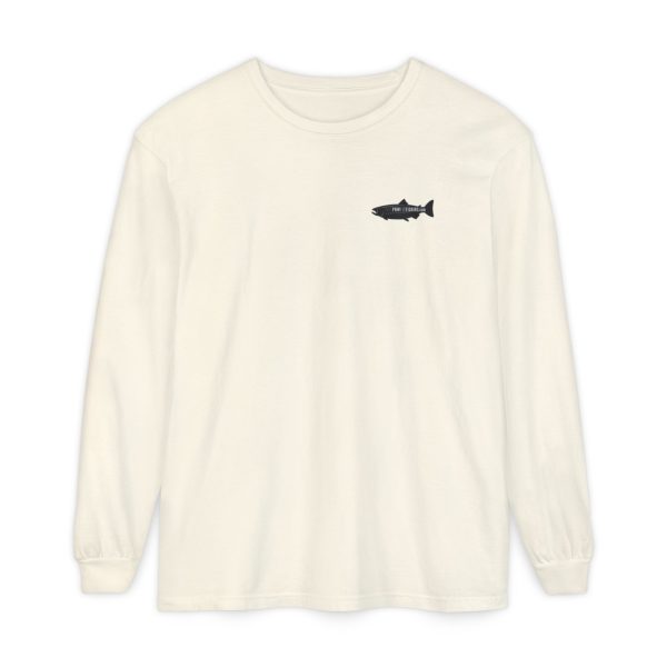 BOBO-SQUATCH PNW Fly Fishing Adventure Long Sleeve T-Shirt - BACK PRINT - Image 13