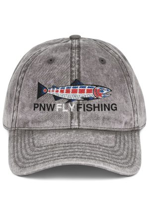 Embroidered Fish Logo "Old Man Hat" Cap - Casual Outdoor Hat for Fishing, Beach Days, Eco-Friendly Gifts, Vintage Style Accessories, Summer Apparel