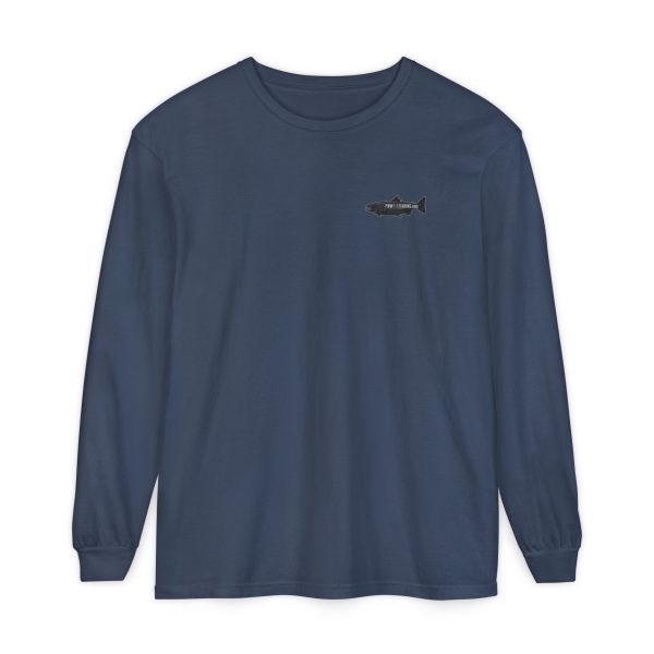BOBO-SQUATCH PNW Fly Fishing Adventure Long Sleeve T-Shirt - BACK PRINT - Image 37