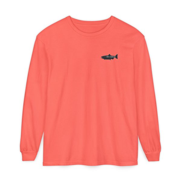BOBO-SQUATCH PNW Fly Fishing Adventure Long Sleeve T-Shirt - BACK PRINT - Image 5