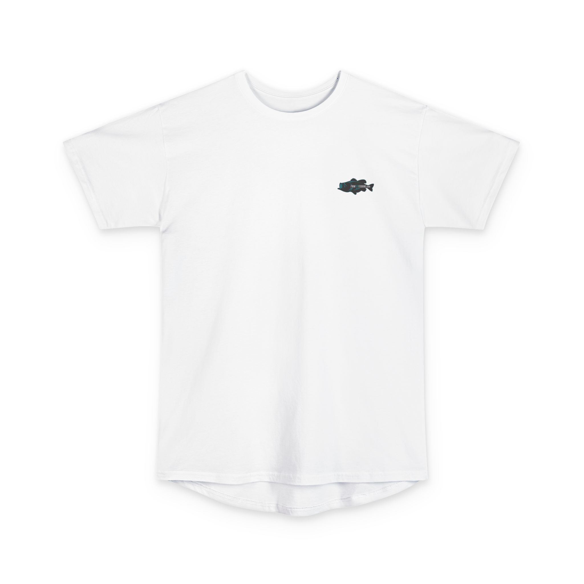 PNW Fly Fishing Tee — Long Body Green Bass Logo Shirt - Image 5