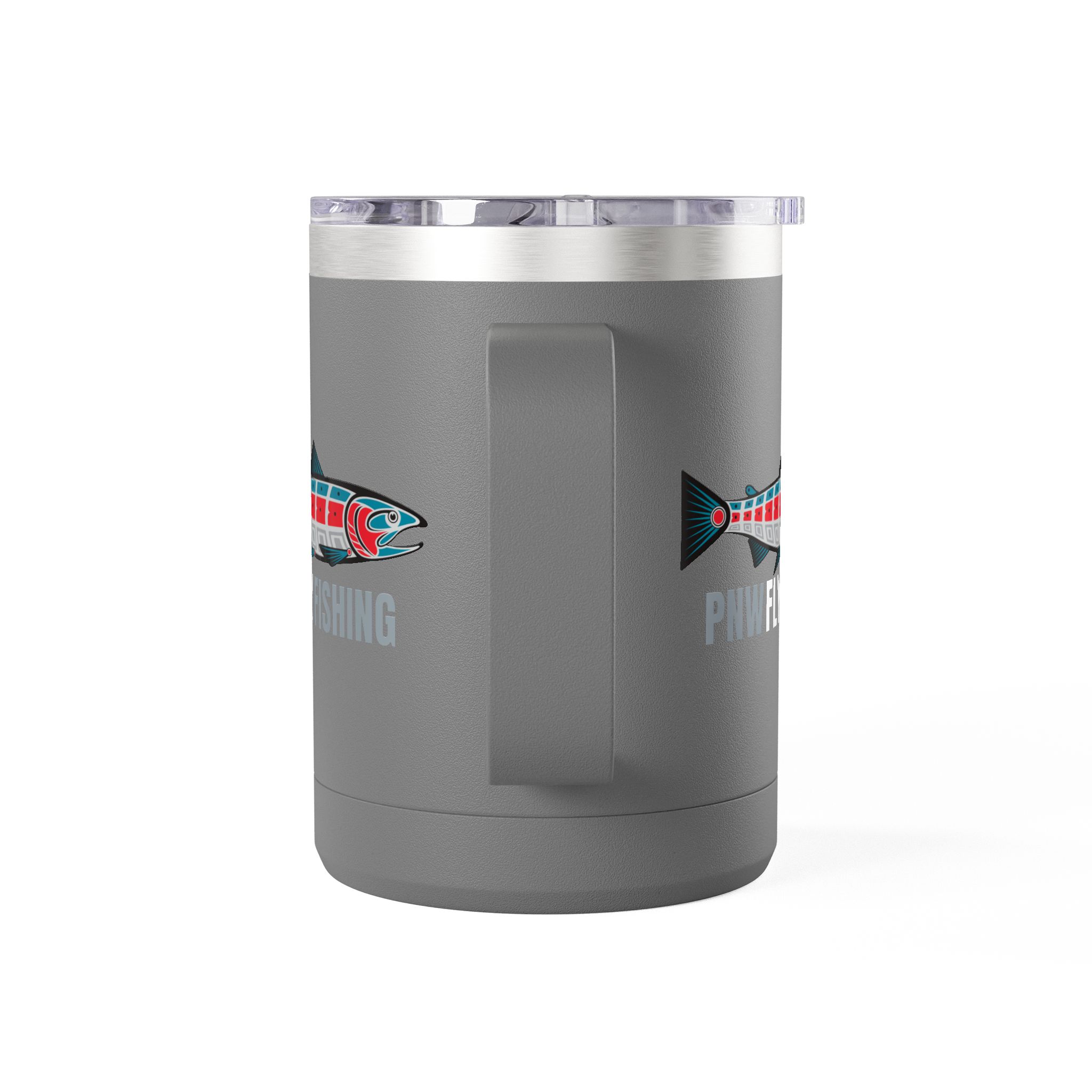 Fly Fishing Tumbler 15oz - PNW Fly Fishing Travel Mug - Image 3