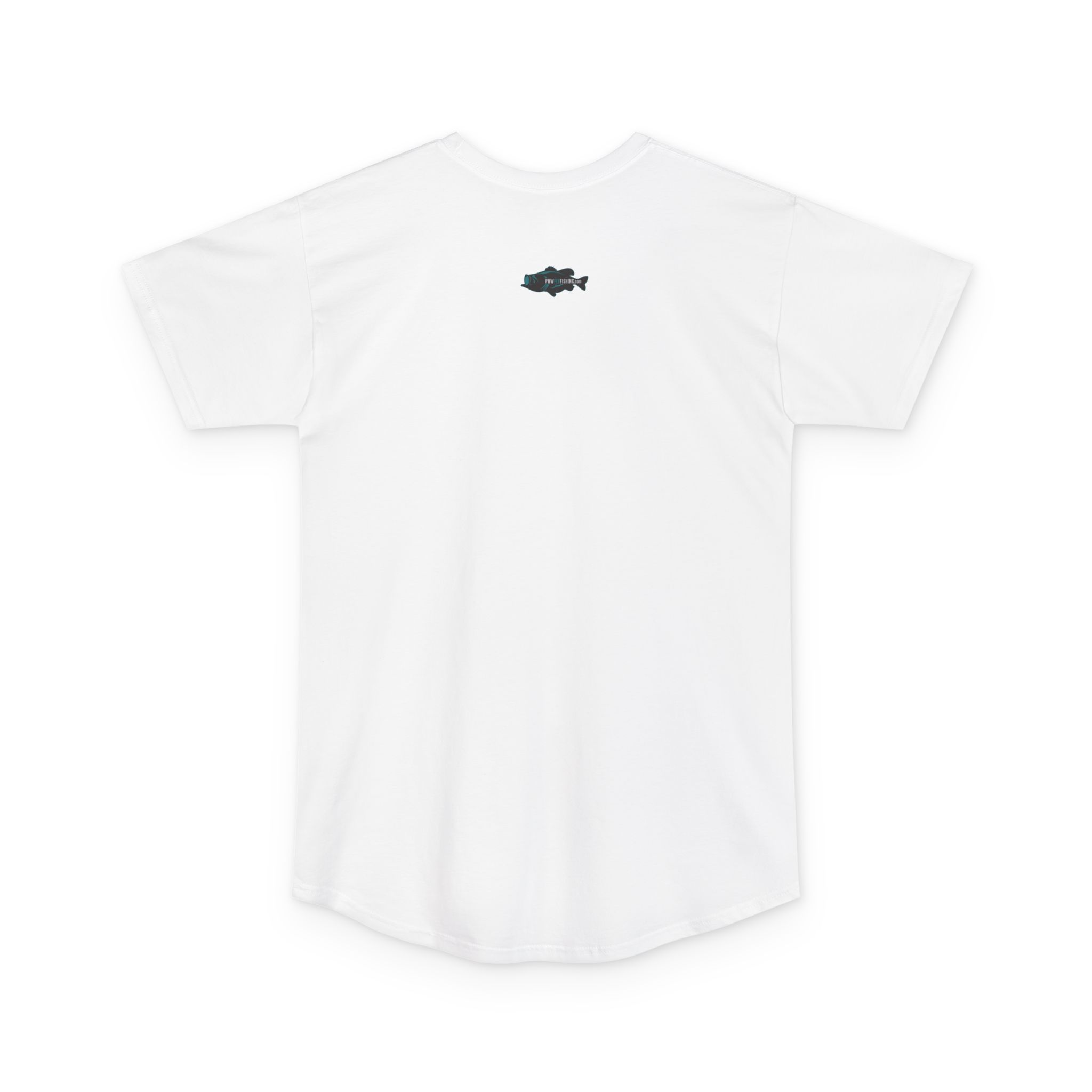 PNW Fly Fishing Tee — (Front Print) Long Body Green Bass Logo Shirt - Image 6