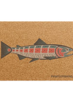 PNW Fly Fishing Logo Welcome Mat