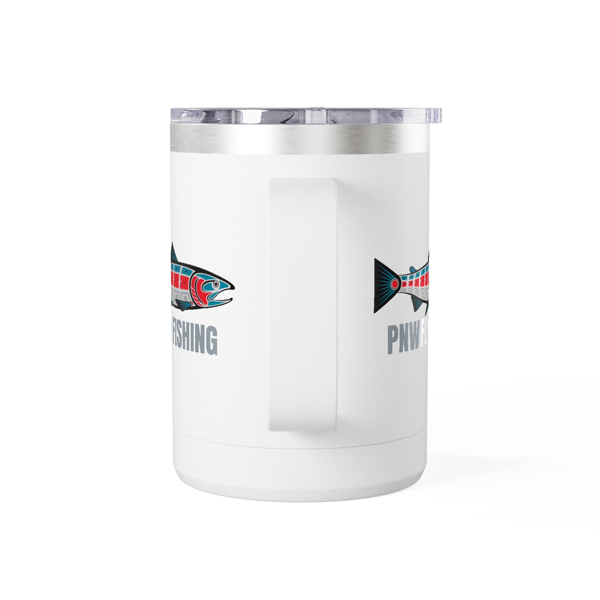 Fly Fishing Tumbler 15oz - PNW Fly Fishing Travel Mug - Image 7