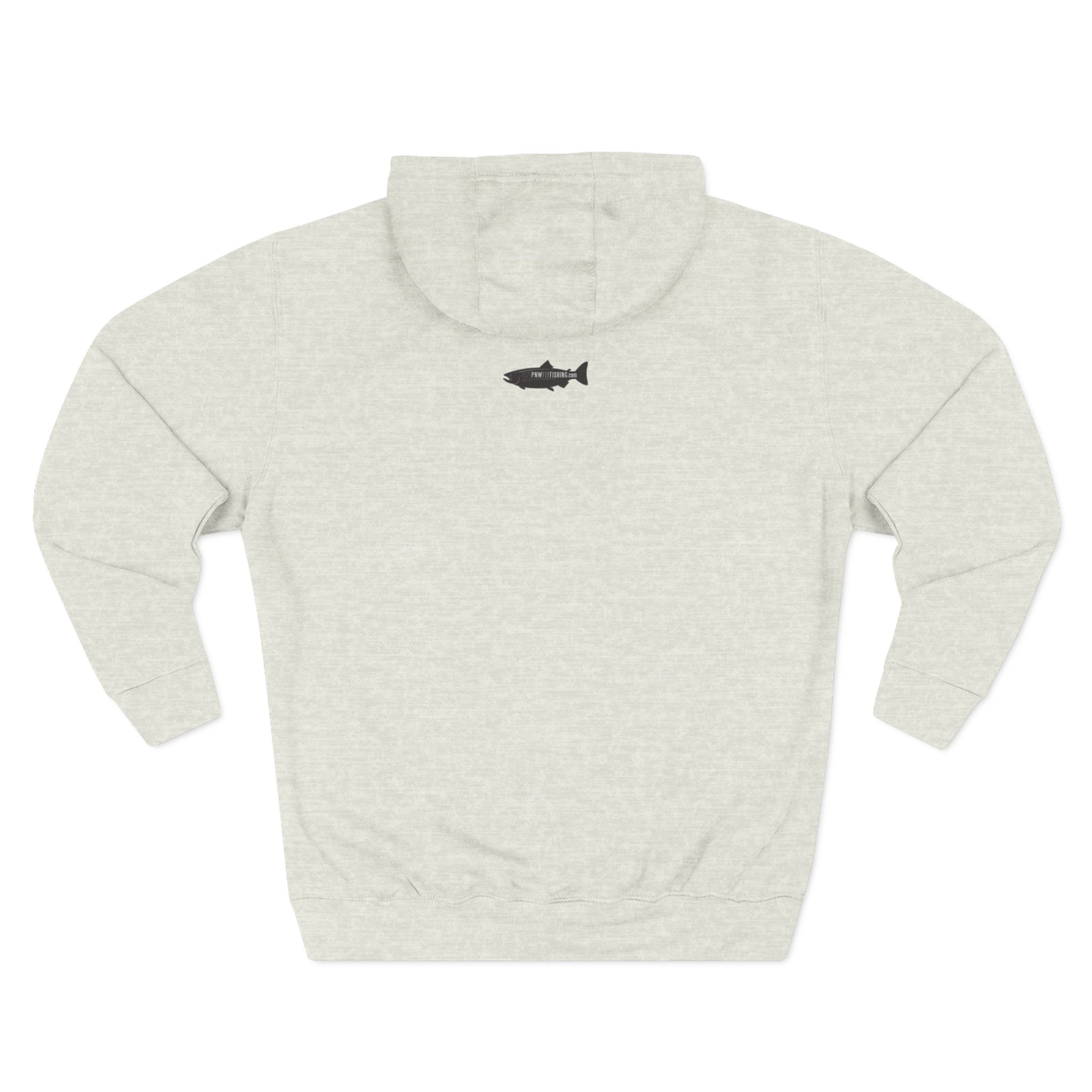 PNW Fishing Salmon Hoodie — TALL CUT Pacific Northwest Fish Graphic Pullover - Image 6