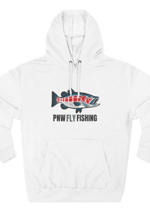 PNW Fly Fishing Bass Logo Hoodie - TALL CUT