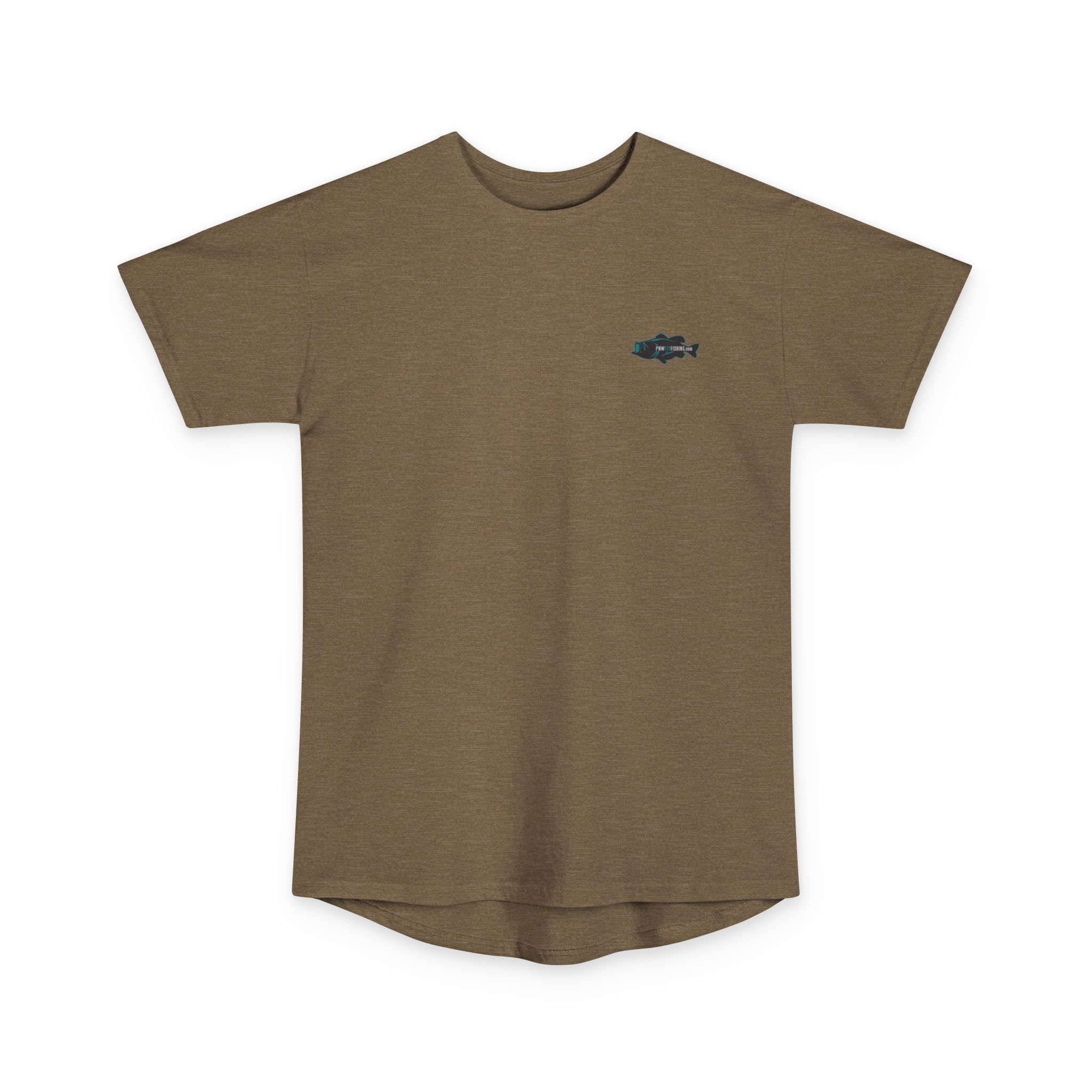 PNW Fly Fishing Tee — Long Body Green Bass Logo Shirt - Image 9
