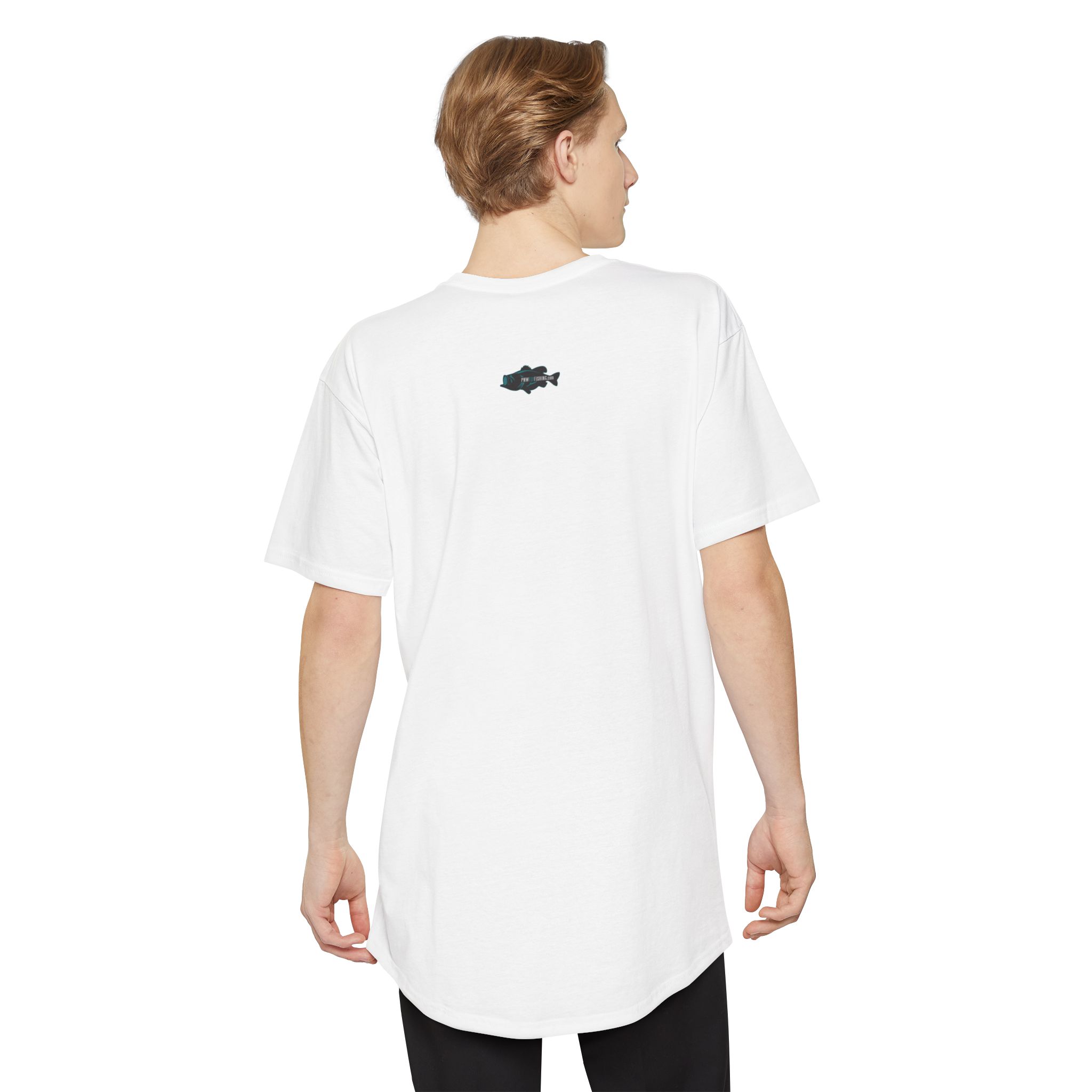 PNW Fly Fishing Tee — (Front Print) Long Body Green Bass Logo Shirt - Image 8