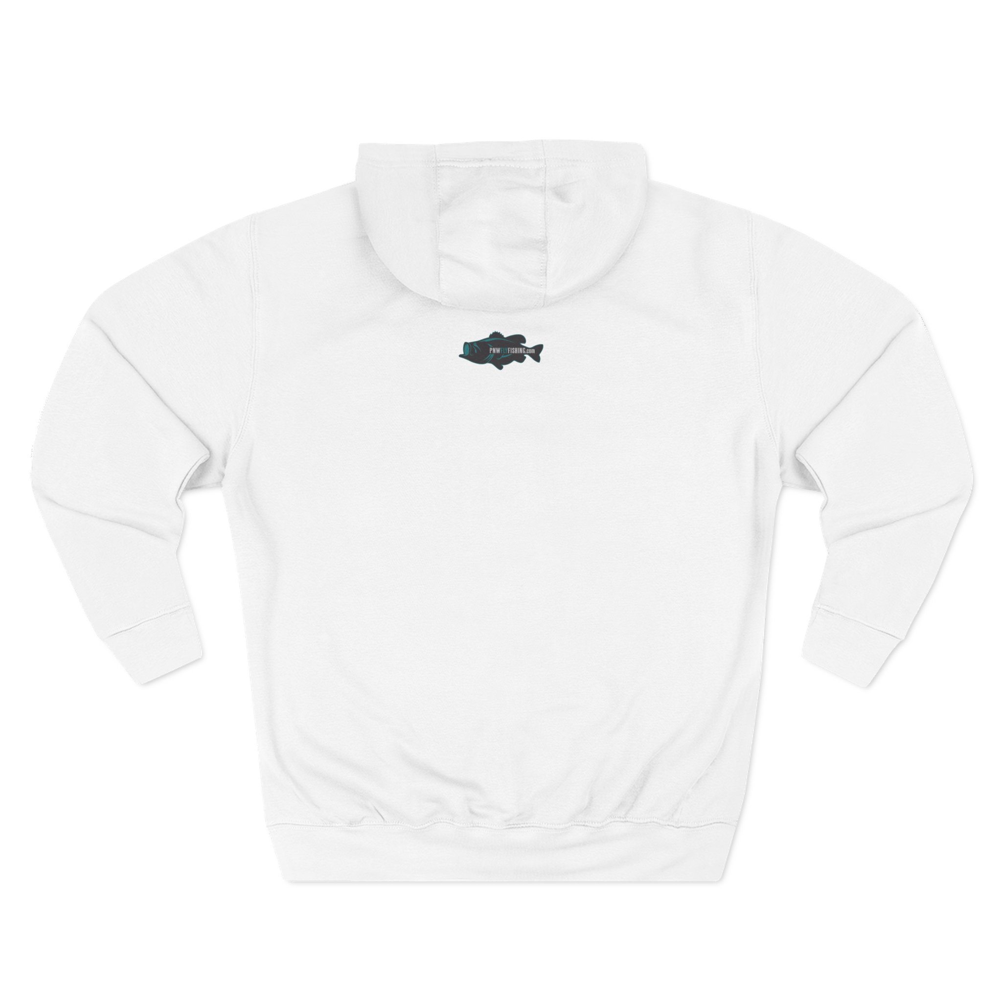 PNW Fly Fishing Bass Logo Hoodie - TALL CUT - Image 2