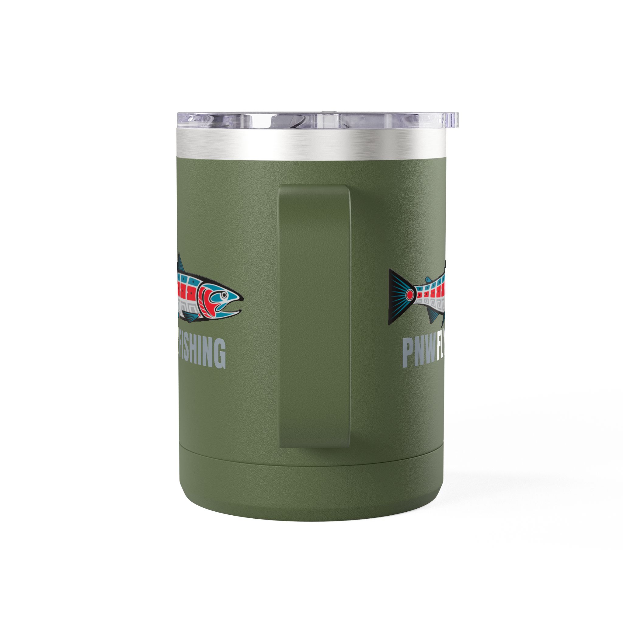 Fly Fishing Tumbler 15oz - PNW Fly Fishing Travel Mug - Image 11