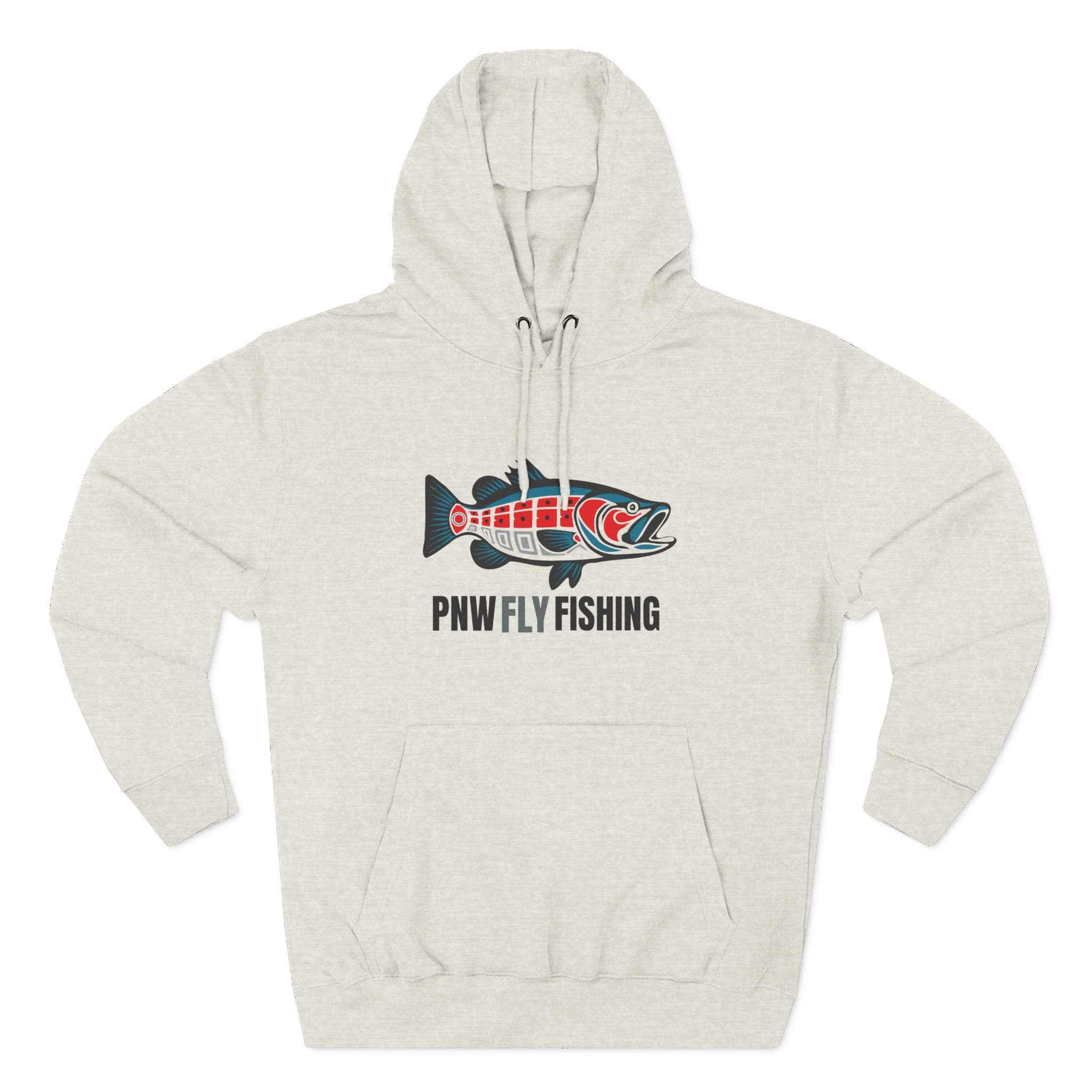 PNW Fly Fishing Bass Logo Hoodie - TALL CUT - Image 10