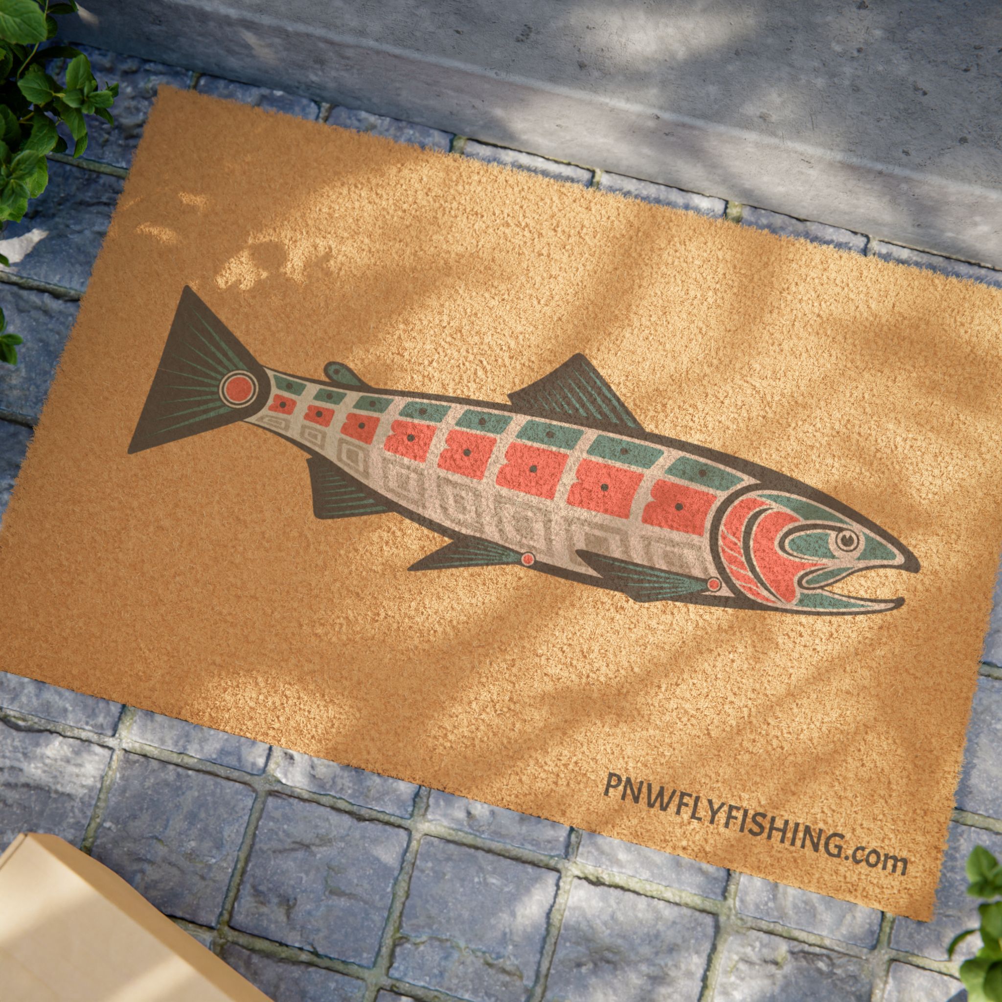 PNW Fly Fishing Logo Welcome Mat - Image 4