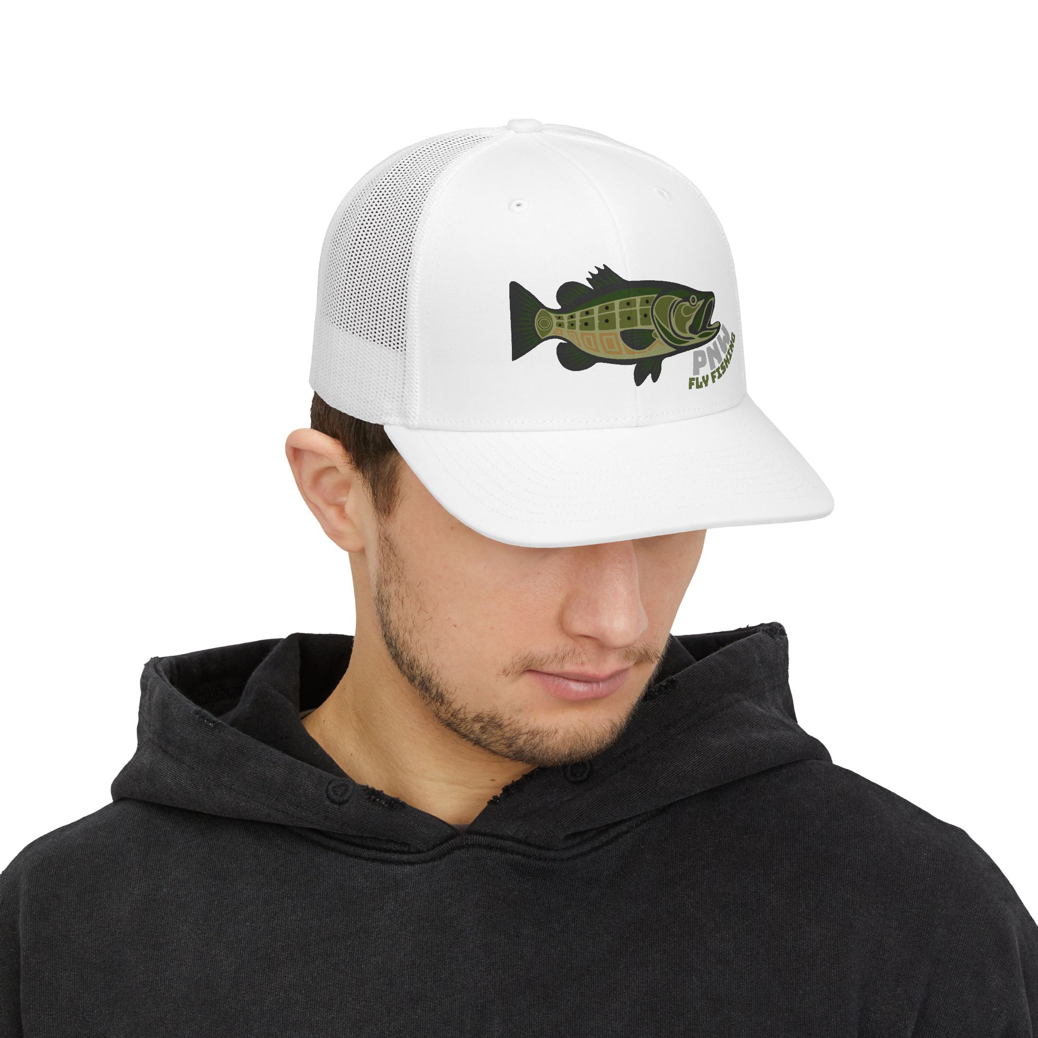 Largemouth Bass Fishing Trucker Hat - Image 7