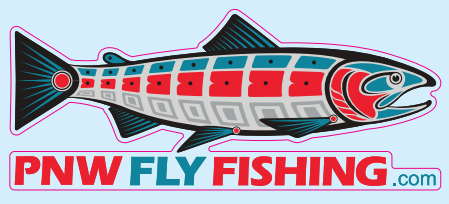 PNW Fly Fishing Window & Boat Decal - 8"
